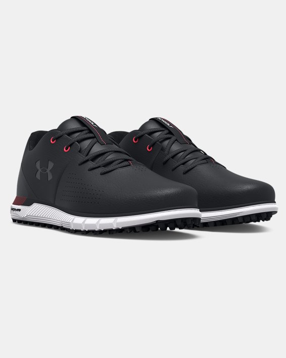 男士UA HOVR™ Fade 2 Spikeless Wide (E)高爾夫球鞋, Black, pdpMainDesktop image number 3